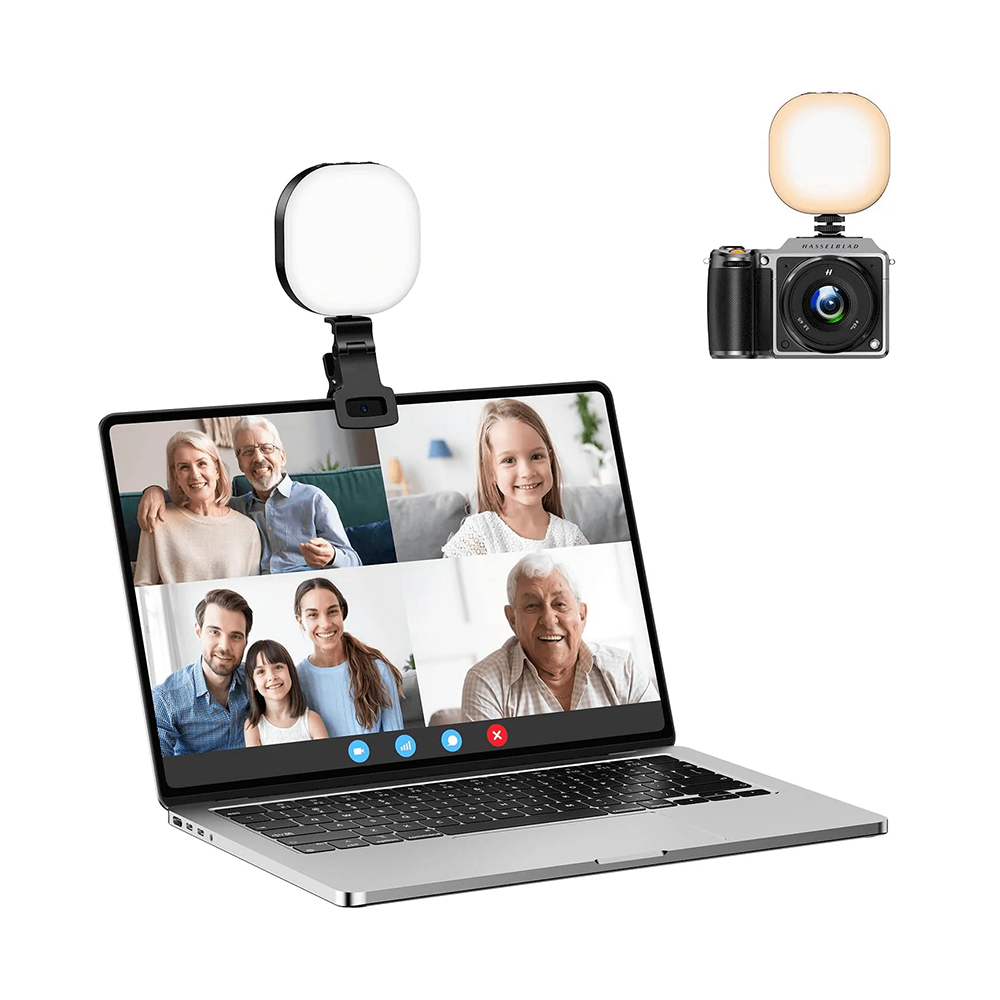 LED Video Light Camera Light, Mini Selfie Light for Laptop, Tablet and Computer