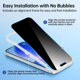 Privacy Screen Protector for iPhone 15 Series 2-pack