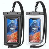 IPX8-Floatable-Phone-Water-Pouch-Underwater-Dry Bag-Black-Clear