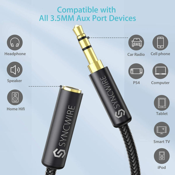 Headphone Extension Cable 3.3ft/1 meter - audio cables