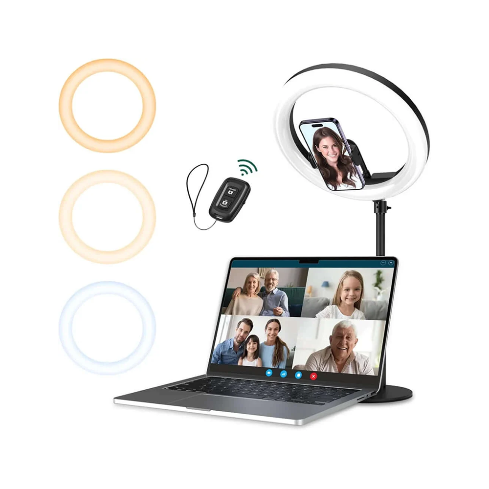 10 Inch Selfie Ring Light | Desktop LED Circle Light for Laptop