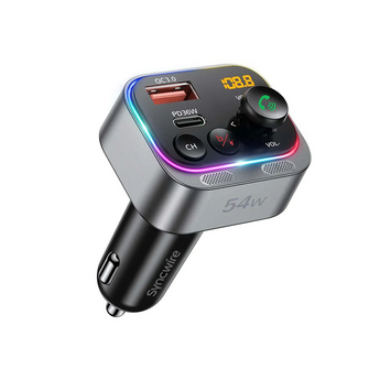 54W Bluetooth FM Transmitter Charger Adapter - Main Image