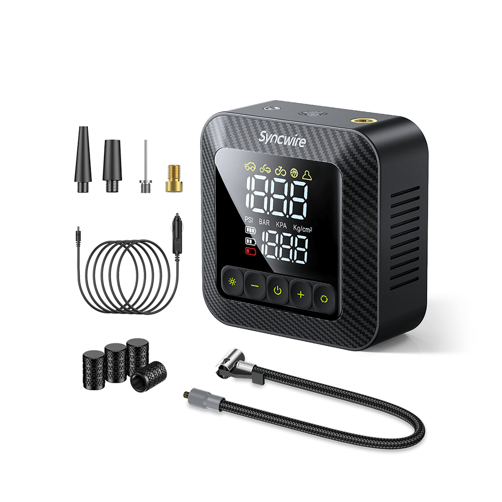 Fast Tire Inflator Portable Air Compressor