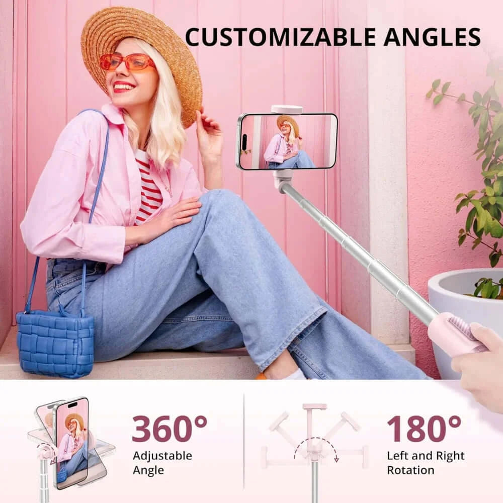 Pink Rip Rod Syncwire Phone Tripods - Stable & Versatile Photography