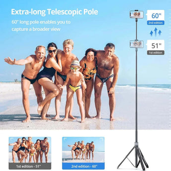 Atumtek-Premium-Plus-60-inch-Phone-Tripod-Selfie-Stick-Black