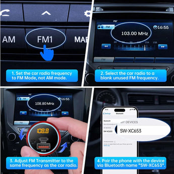 Bluetooth-5-1-FM-Transmitter-for-Car-38W-Fast-Charging