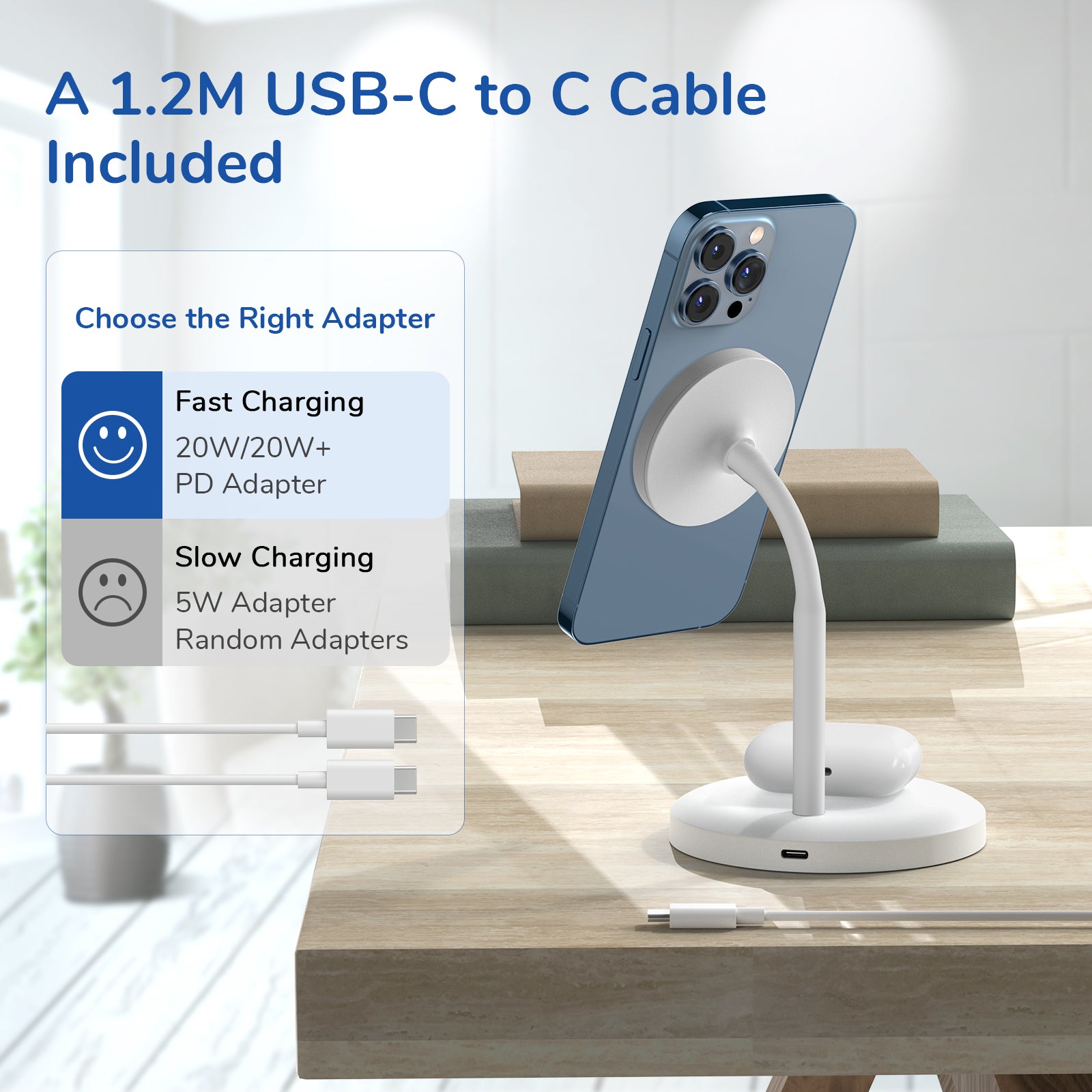 Mag360 2-in-1 Wireless Charging Stand