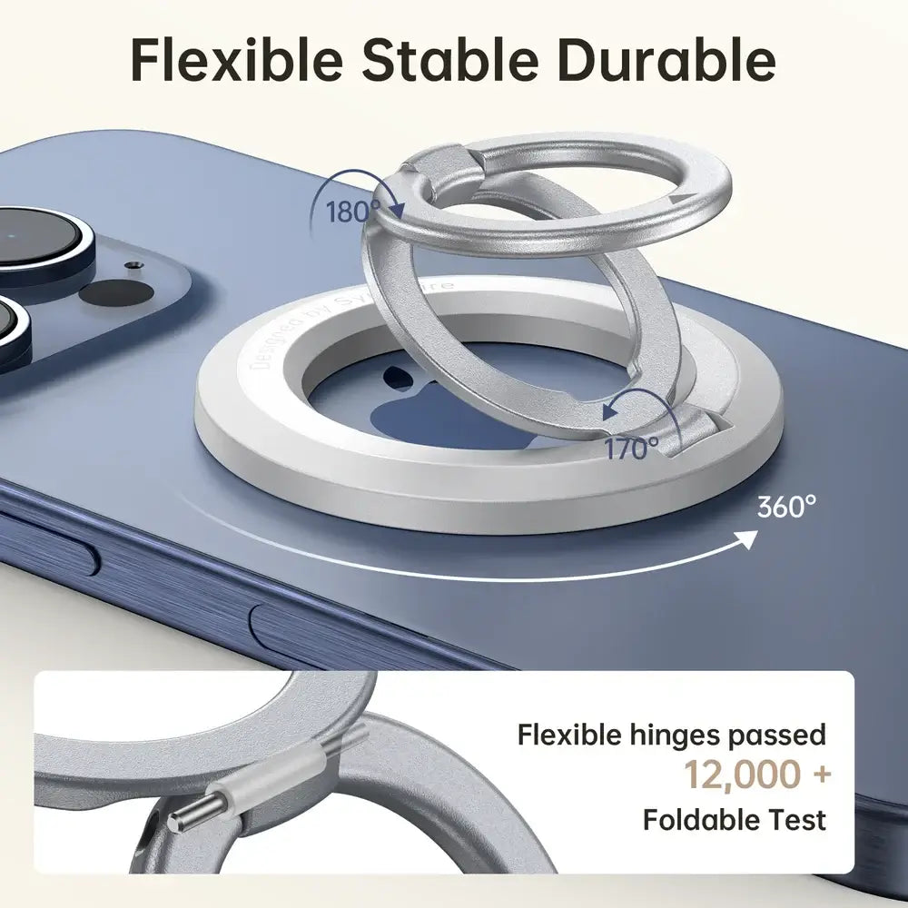 Phone. Ring Accessory Magnetic Phone Grip - Dual Ring Stand