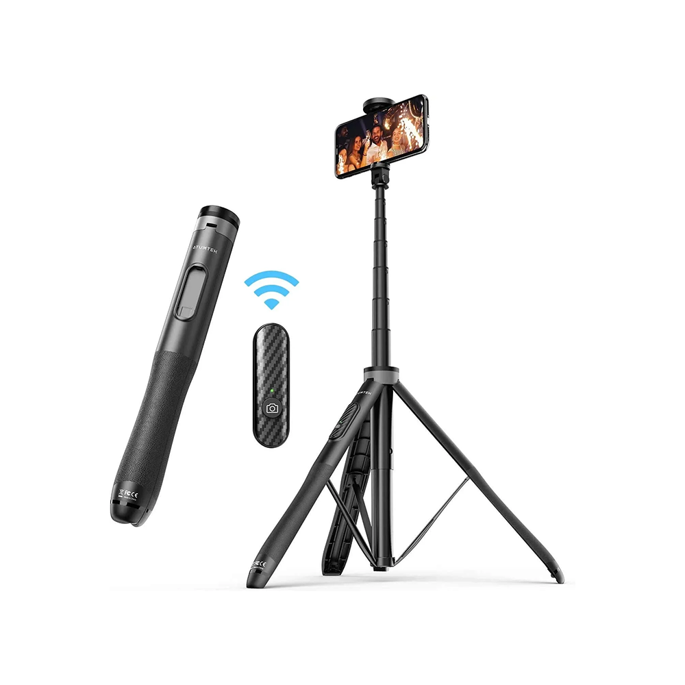 Premium Pro 51-inch Phone Tripod Selfie Stick