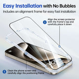 Screen Protector for iPhone 15 Pro series Full Coverage 3-pack