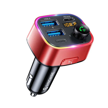 Bluetooth 5.3 FM Transmitter 48W Efficient Car Charging