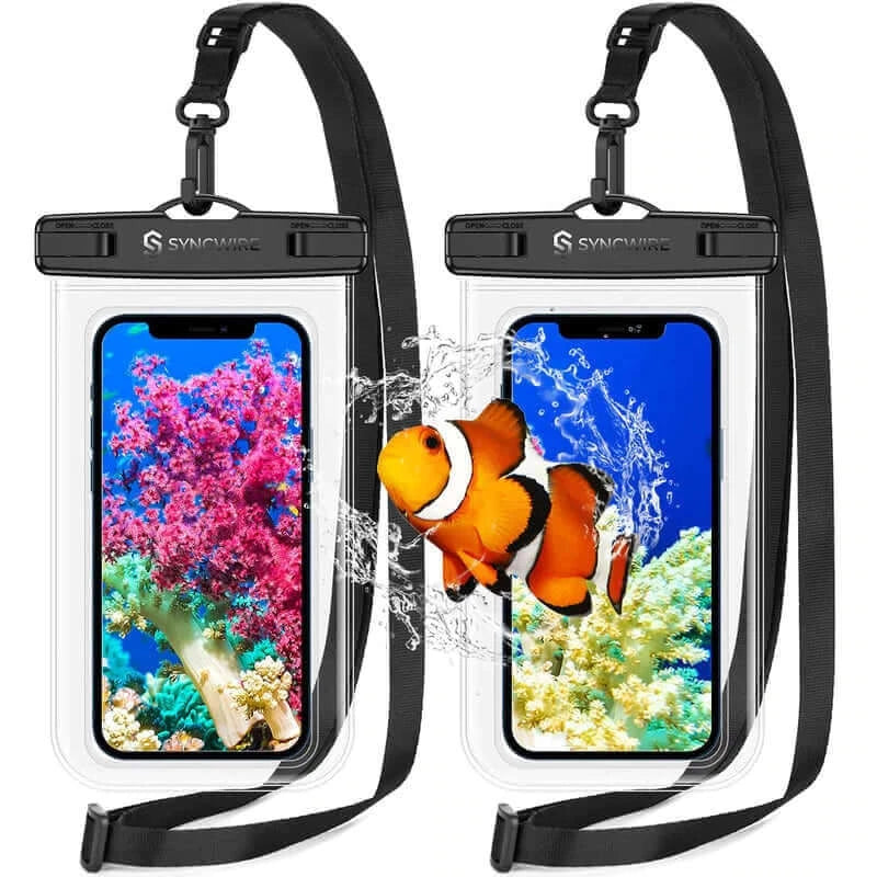 IPX8-Floatable-Waterproof-Phone-Pouch-Underwater-Dry Bag-Clear-Clear