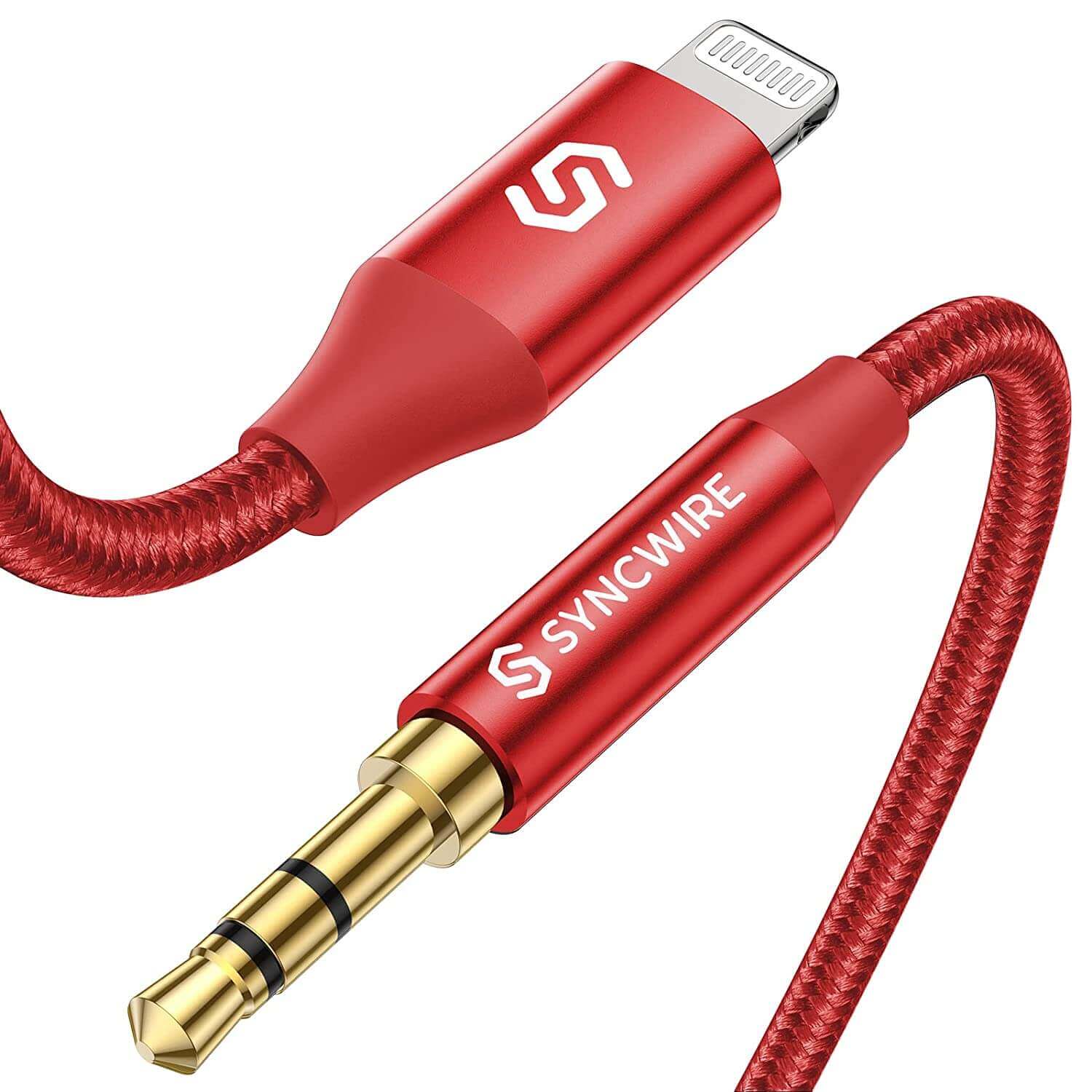 Lightning-to-3.5mm-Auxiliary-Audio-Cable-Red